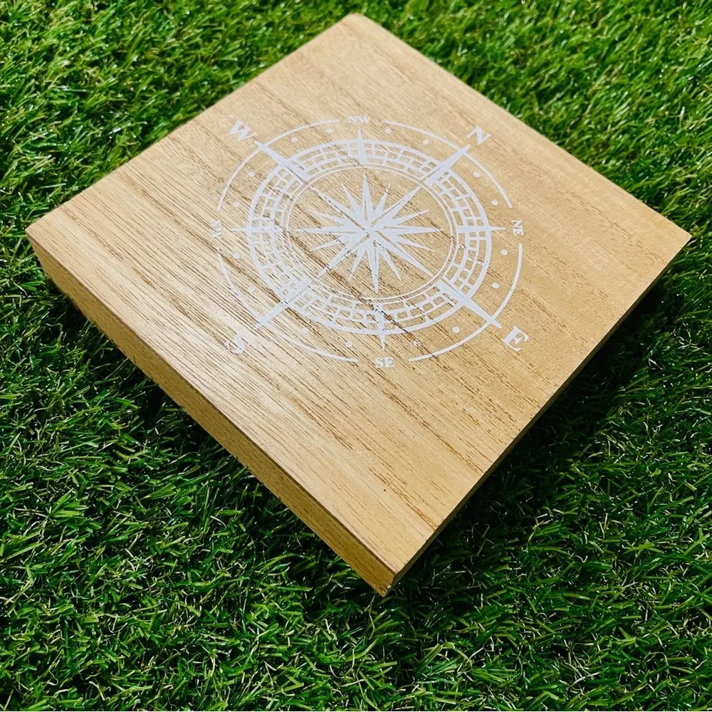 Wooden Compass Wall Art